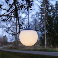 Lampy ogrodowe - Wisząca lampa solarna LED Globus - miniaturka - grafika 1