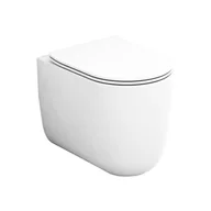 Kompakty WC - Olympia Ceramica Milady Toaleta WC stojąca 53x36 cm bez kołnierza biała MIL110301 - odbiór osobisty: Kraków, Warszawa - miniaturka - grafika 1