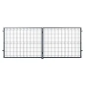 Bramy garażowe - NATERIAL Brama dwuskrzydłowa Modus 4x1.5 m antracytowa - miniaturka - grafika 1