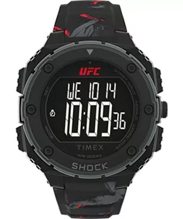 Timex UFC Strength Shock XL zegarek męski 50mm czarny gumowy pasek TW2V85100 - Paski - miniaturka - grafika 1