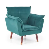 Fotele - Fotel Wypoczynkowy Rezzo Ciemny Zielony Halmar - miniaturka - grafika 1