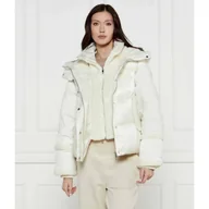 Kurtki damskie - BOSS BLACK Puchowa kurtka Pimira Regular Fit shearling - miniaturka - grafika 1