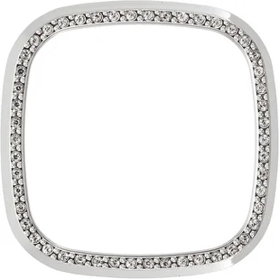 RAMKA OCHRONNA ETUI DO ZEGARNA FITBIT VERSA 3 SREBRNE Z DIAMENCIKAMI - Akcesoria do smartwatchy - miniaturka - grafika 1