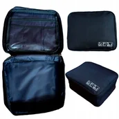 Kosmetyczki, organizery i kuferki - Kosmetyczka podróżna SPLIT czarna - miniaturka - grafika 1