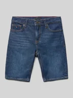 Spodnie i spodenki dla chłopców - Szorty jeansowe z wpuszczanymi kieszeniami model ‘SCANTON’ - miniaturka - grafika 1