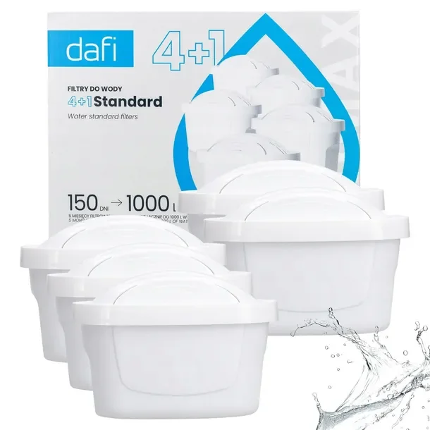 Filtry Dafi Unimax do dzbanek Dafi Crystal Mila / Filtr do wody Dafi 5 szt