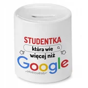 Skarbonki - Skarbonka Dla Studentki na Urodziny na Prezent z Nadrukiem ze Zdjęciem - miniaturka - grafika 1