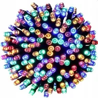 Lampy ogrodowe - Superled Lampki choinkowe z 8 funkcjami świecenia 100 LED 8m multikolor - miniaturka - grafika 1