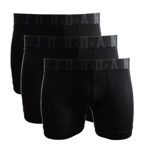 Bokserki męskie Air Jordan Flight Men's Modal Boxer Briefs 3-Pack Czarne