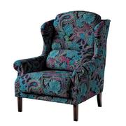 Fotele - Dekoria pl pl Fotel Unique wielokolorowy paisley 85 × 107 cm Velvet 185-704-22 - miniaturka - grafika 1