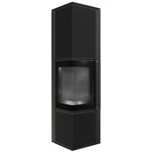 Piece wolnostojące - Piec wolnostojący koza Tora L 8 kW Ø 150, czarny termotec, w spieku Collection Nero Assoluto - miniaturka - grafika 1