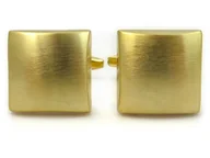 Spinki do mankietów i krawatów - Złote spinki do mankietów A146 - miniaturka - grafika 1