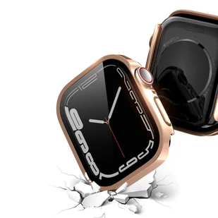 Dux Ducis Hamo etui z ochroną wyświetlacza do Watch 6 40mm / Watch 5 40mm / Watch 4 40mm / Watch SE 40mm metaliczny pokrowiec na zegarek różowy - Akcesoria do smartwatchy - miniaturka - grafika 4