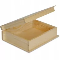 Pudełka i szkatułki - Pudełko Drewniane W Kształcie Książki 24X19X7,5 Cm - miniaturka - grafika 1