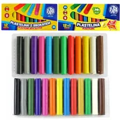 Masy plastyczne - PLASTELINA ASTRA 25 KOLORÓW KLASYCZNA + BROKATOWA - miniaturka - grafika 1