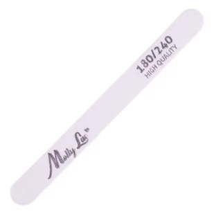 Molly Lac Pilnik do paznokci Bezpieczny Pakiet prosty MollyLac zebra 180/240 High Quality 1 szt - Akcesoria do paznokci - miniaturka - grafika 1
