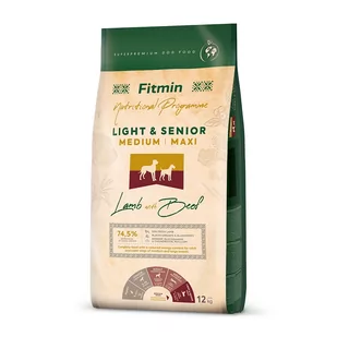 Fitmin program Medium Maxi Light Senior Lamb&Beef 12kg - Sucha karma dla psów - miniaturka - grafika 1