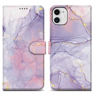 Etui i futerały do telefonów - Etui Do Apple iPhone 11 Pokrowiec w Różowo-Fioletowy Marmur No. 5 Etui Case Cover Obudowa Ochronny Cadorabo - miniaturka - grafika 1