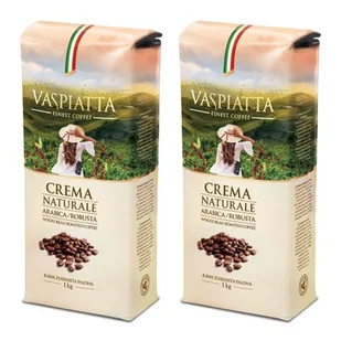 Kawa ziarnista VASPIATTA Crema Natural 2 x 1 kg - Kawa - miniaturka - grafika 1