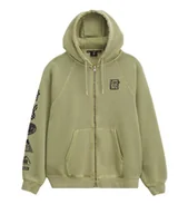 Bluzy męskie - Bluza Męska VANS MTE TeamTeam Full Zip Loden Green VN000PJMZBF1 L - miniaturka - grafika 1