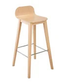 Taborety i hokery - Hoker drewniany Malmo Wood 4HW do kuchni, biura, restauracji i hotelu - miniaturka - grafika 1