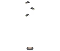 Lampy stojące - Globo 57910SG - Lampa podłogowa ROBBY 3xGU10/5W/230V antracyt - miniaturka - grafika 1