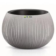 Donice - Doniczka osłonka struktura wkład 29x19,5cm Beton okrągła - miniaturka - grafika 1