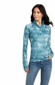 Koszulki jeździeckie - Ariat Bluzka damska LOWELL 2.0 - arctic frolic print - miniaturka - grafika 1
