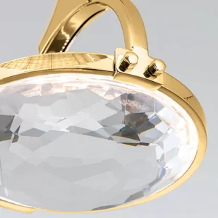 Żyrandol LED Moon, szkło kryształ K9, 1-pkt. złoty - Lampy sufitowe - miniaturka - grafika 3