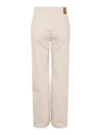 Spodnie damskie - PIECES Damskie spodnie Pcholly Hw Wide Jeans Colour Noos Bc - miniaturka - grafika 1