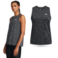 Koszulki sportowe damskie - Koszulka damska tank top UNDER ARMOUR 1383656 bez rękawów - miniaturka - grafika 1