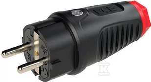 PCE Wtyczka gumowa 16A 2P+Z 230V SCHUKO VDE IP54 /pełna guma/ TAURUS2 0512-sr 0512-sr - Kostki, złączki, wtyczki - miniaturka - grafika 2