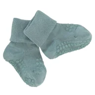Skarpetki dla dzieci - GoBabyGo antypoślizgowe skarpetki do nauki chodzenia BAMBOO Dusty Blue 12 m+ - miniaturka - grafika 1