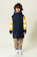 Kurtki i płaszcze dla dziewczynek - Gosoaky kurtka przeciwdeszczowa dziecięca STRIPED FOX kolor granatowy - miniaturka - grafika 1
