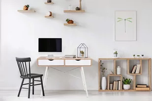 Biurko TUTUMI Loft FF180902, 2 szuflady, białe/sonoma, 79x100x48 cm - Biurka - miniaturka - grafika 1