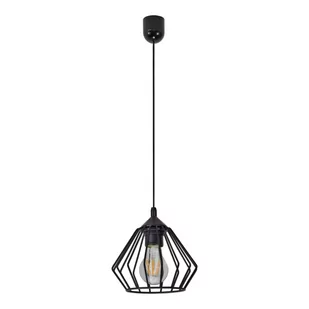 Lampa wisząca WAYA 1P max. 60W E27, CZARNA - Oprawy, klosze i abażury - miniaturka - grafika 1