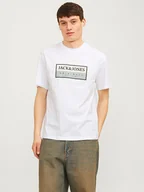 Koszulki męskie - Jack & Jones Koszulka w kolorze białym - miniaturka - grafika 1