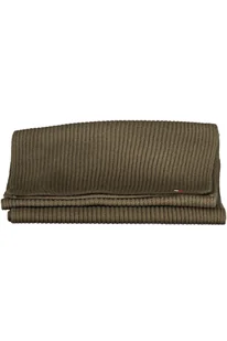 ZIELONY SZALIK MĘSKI TOMMY HILFIGER - Apaszki i szaliki męskie - miniaturka - grafika 1