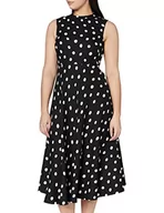 Sukienki - LK BENNETT Damska sukienka imprezowa Marlina, Wielokolorowy (Multi-black/White 339), 42 - miniaturka - grafika 1