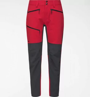 Odzież trekkingowa damska - Damskie spodnie Haglöfs Rugged Flex Pant Women scarlet czerwony / magnetytowy - grafika 1