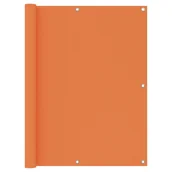 Parawany - vidaXL Parawan balkonowy, pomarańczowy, 120x600 cm, tkanina Oxford vidaXL - miniaturka - grafika 1