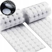 Dekoratorstwo - 250 Kompletów Samprzylepnych Rzepów W Kolorze Białym Średnica 18Mm - miniaturka - grafika 1