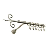 Karnisze - Karnisz pojedynczy motyw kuty Ø16, 160 cm satyna fantazja - miniaturka - grafika 1