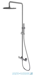 Omnires Y zestaw prysznicowy natynkowy nikiel Y1244MNI - Baterie umywalkowe - miniaturka - grafika 1