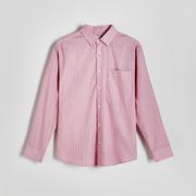 Koszule męskie - Reserved - Koszula regular fit w paski - Różowy - miniaturka - grafika 1