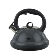 Czajniki na gaz - Czajnik metalowy 3.0L z gwizdkiem HF-1006 szary - miniaturka - grafika 1