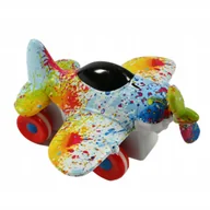 Samoloty i helikoptery - SAMOLOT Z NAPĘDEM KOLOROWE GRAFFITI RUCHOME KÓŁKA RÓŻNE WZORY - miniaturka - grafika 1