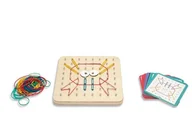 Łamigłówki - Bs Toys, Drewniana Tablica Manipulacyjna Geoplan - miniaturka - grafika 1