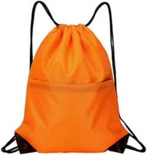 Torebki damskie - Sportowa torba na sznurki, plecak ze sznurkiem, torba treningowa na siłownię, wodoodporna torba do przechowywania pomarańczowy - grafika 1