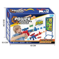 Zabawki militarne - Zestaw Strzelanie Do Celu Stojąca Tarcza Strzelecka Pistolety Naboje Pianko - miniaturka - grafika 1